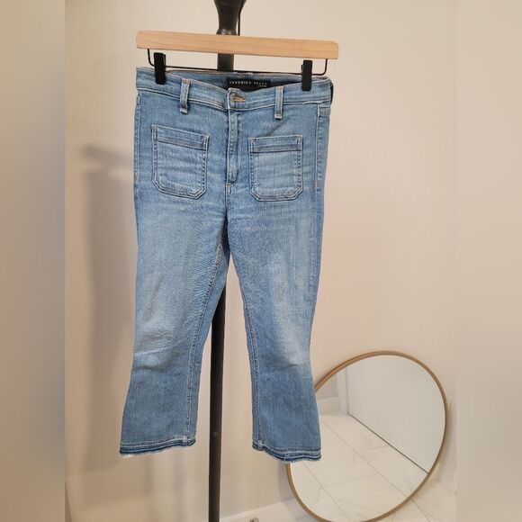 Veronica Beard Jeans Carolyn 10” Baby Boot Size 27 EUC - Picture 1 of 9